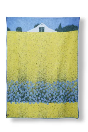 Wool Blanket "Chicory" by Laura Foster Nicholson