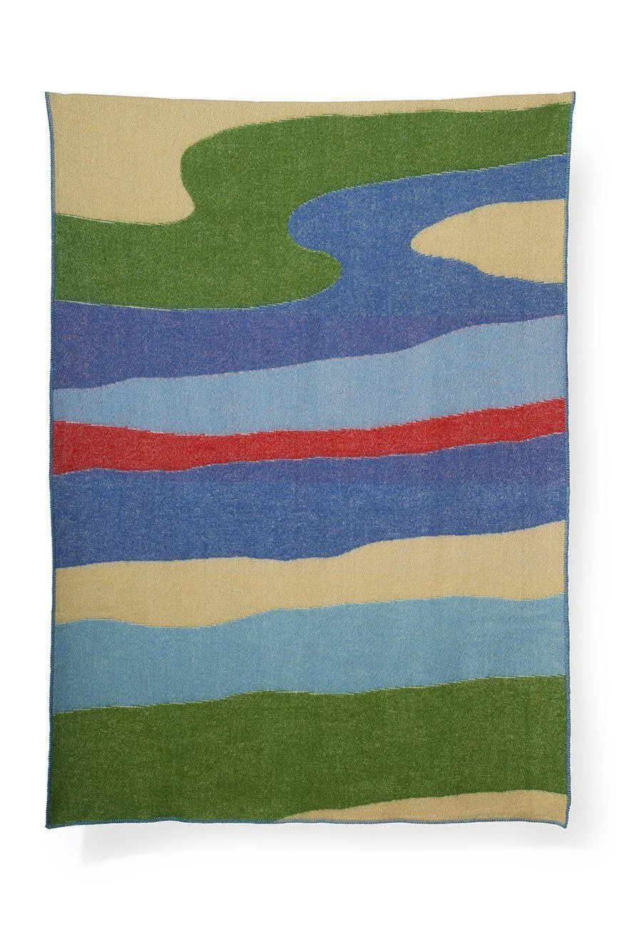 Wool Blanket "Panoramas" by Roland Schär